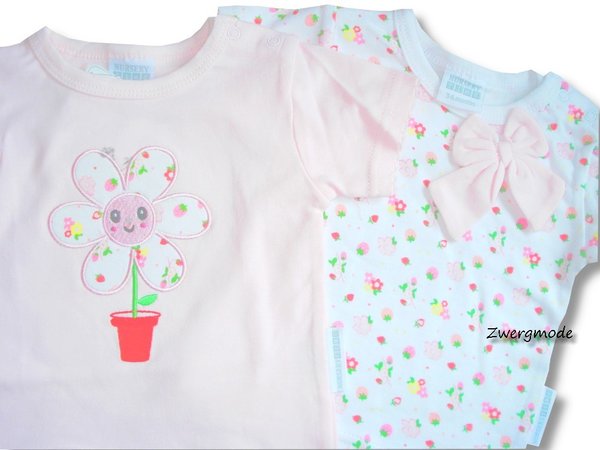 Nursery Time - 2er Pack T-Shirts "Flowers" Gr. 56-62 *NEU*