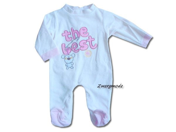 Baby C - Strampler Overall Fleece rosa "the best" Gr. 68 *NEU*