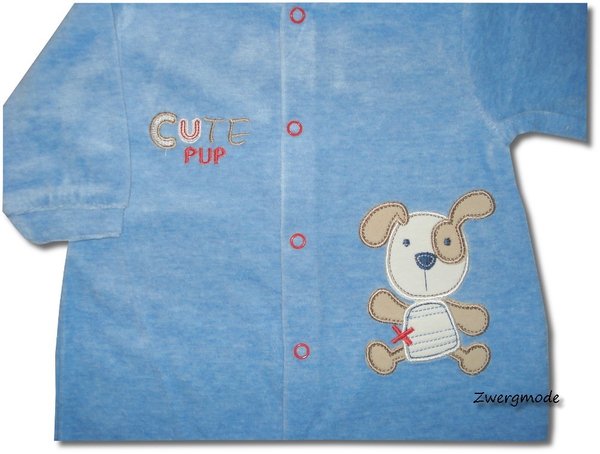 Just Too Cute - Strampler Einteiler Fleece blau "Cute pup" Gr. 68 *NEU*