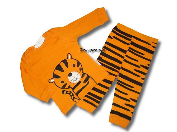 Nursery Time - Pyjama Schlafanzug langarm orange "Tiger" Gr. 56/62 *NEU*